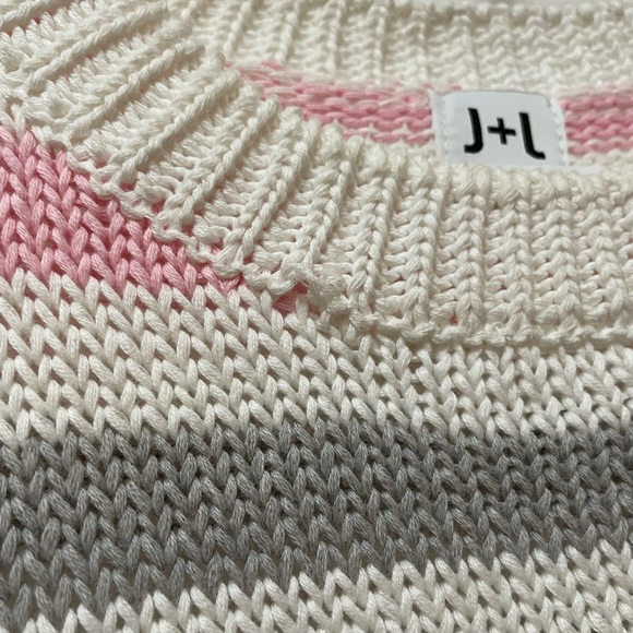 John + Jenn Striped Cotton Sweater - Picture 6 of 7